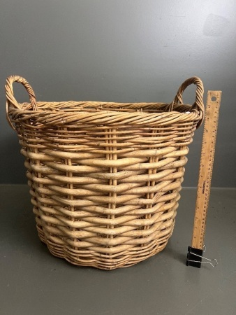 Large Cane Laundry Basket