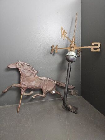 Copper Horse Wind Weather Vane