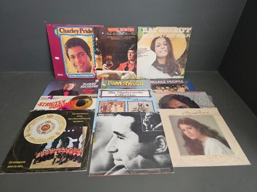 Selection of 12 Mixed Genre Vinyl Records