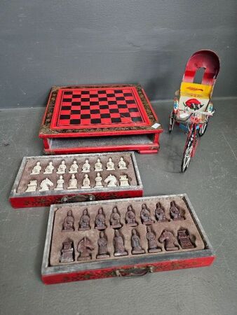 Asian Style Chess Board & Bangladesh Tuk Tuk