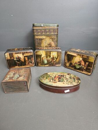 Vintage R Hughes Tins with Rileys Toffee Tin