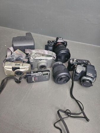 Selection of Cameras inc. Polaroid, Kodak & Sony