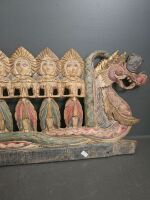 Balinese Timber Panel Dragon Host Design - 2