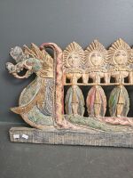 Balinese Timber Panel Dragon Host Design - 4