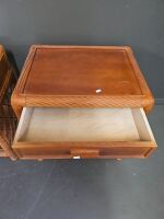 2 Cane Verander Tables with Draw Cane Sides - 3