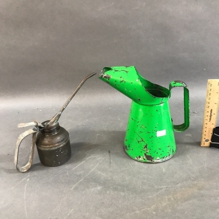 2 Vintage Oil Cans