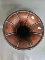 Large Asian Umbrella Stand Wicker & Timber - 2