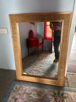 Mirror - seagrass wood look frame