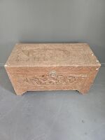 Large Carved Camphor Chest