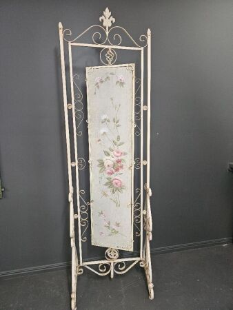 Swivelling Mirror Screen in Metal Frame