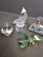 Glass Fragrance Bottles and Knick Knacks - 2