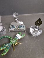 Glass Fragrance Bottles and Knick Knacks - 3