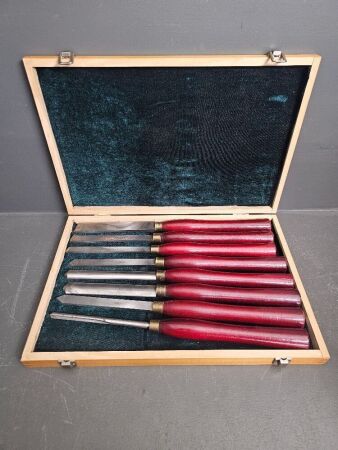 1 Box Set of 8 HSS Woodturning Chisels