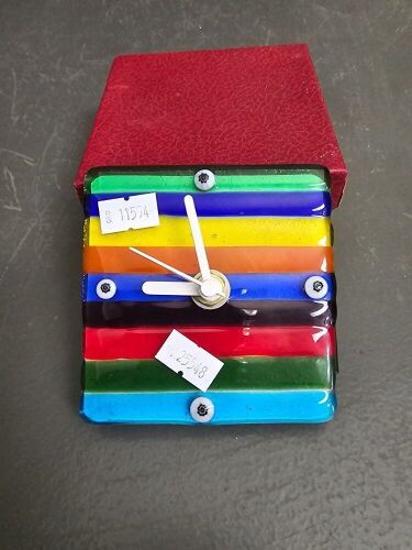 Modern Rikaro Rainbow Glass Clock