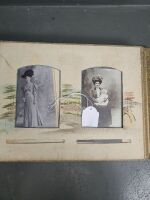 1890 Photo Album Embossed with Ivory & Hand Painted - 5