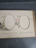 1890 Photo Album Embossed with Ivory & Hand Painted - 7