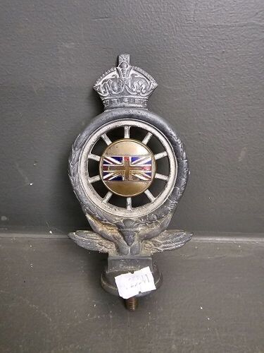 Royal Automobile Club Pewter & Brass Car Bonnet Badge