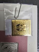 First Stamp Issue 24 c Gold Plated on Stirling Silver San Marino - 2