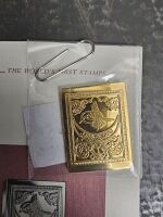 First Stamp Issue 24 c Gold Plated on Stirling Silver Turkey - 2