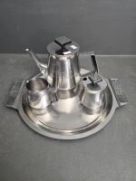 Wiltshire Stainless Coffee Set with engraving Royal Adelaide Show 1976 Madalong Trophy