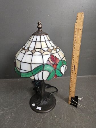 Heavy Bronze Lead Light Table Lamp with Bronze Tone Features