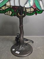 Heavy Bronze Lead Light Table Lamp with Bronze Tone Features - 2