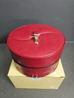 Quality Red & Black Leather Jewllery Travelling Case- Unused & Boxed - 2