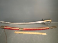 Indian Rajput wedding sword and 2 x daggers- 30in & 7 1/2in blade - 6