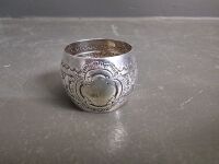 2 x Stirling Silver Antique Napkin Rings - 3