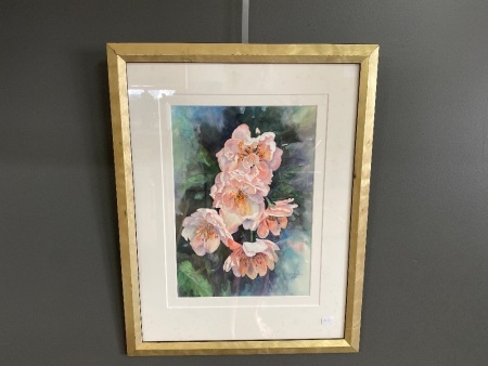 Flowers- watercolour signed B.R. Collins 9/03