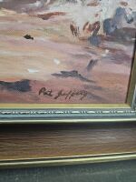 Gums and Billabong- Oil on board signed Pat Jeffery - 2