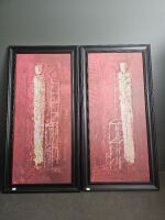 Scarlet Thoughts- pair of prints - Ines Kollar