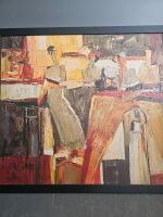 Abstract Bar Scene- Oil on canvas signed Yuri Tremler - 3