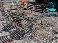 Metal Table with Four Chairs