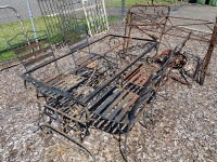 Metal Table with Four Chairs - 2