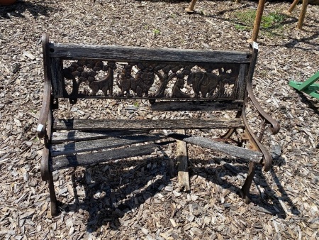 Childs Cast Garden Bench for repair