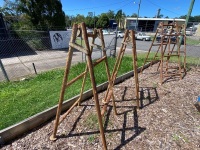 Pair Metal Scaffold Ladders - 2