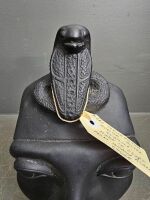 Rare Akhenaten Replica Alter Statue Made in Egypt from Heavy Black Stone - 2