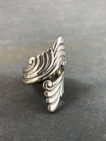 Vintage White Metal Navajo Ring