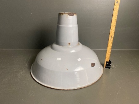 Large Industrial Style Enamel Shade