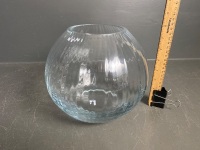 Krosno Poland Heavy Glass Vase - 2