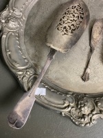 Selection of Silver Plate Servers, Tray and Lidded Dish with Hallmarked Fish Slice - 2