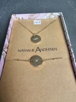 Nathalie Andersen Gold Pendant & Matching Bracelet with Star Feature & Crystal - 2