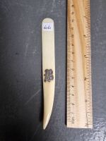 Ivory Tooth Letter Opener with Initial B