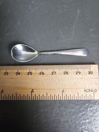 Strachan Sterling Silver Mustard Spoon