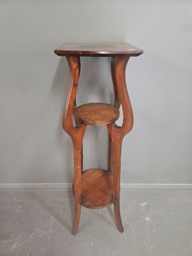 Blackwood Art Nouveau Plant Stand