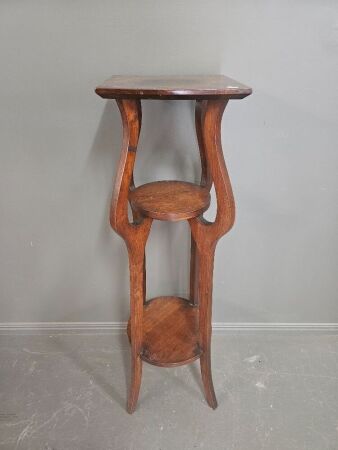 Blackwood Art Nouveau Plant Stand