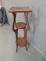 Blackwood Art Nouveau Plant Stand - 3