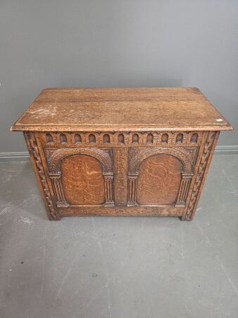 Small English Oak Coffer