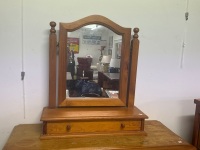 Wooden Dresser Mirror with drawer